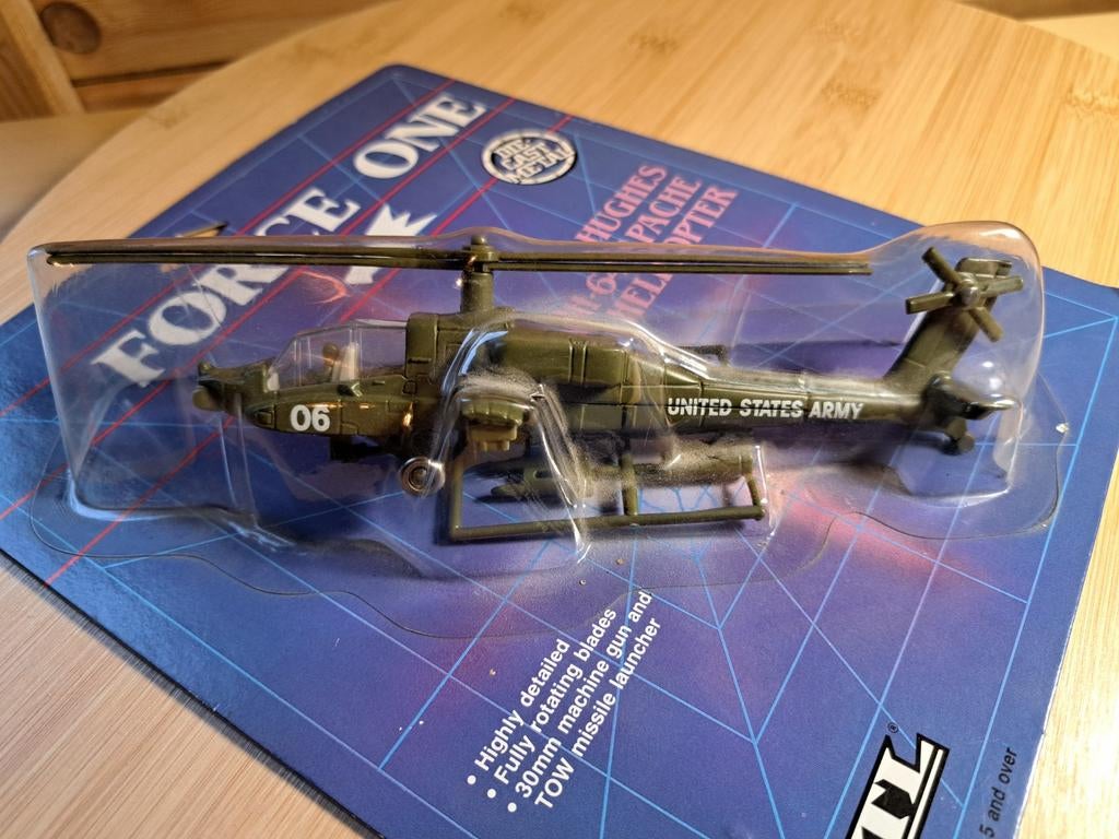 Hélicoptère Us Apache 1987, Ophalen of Verzenden, Helikopter