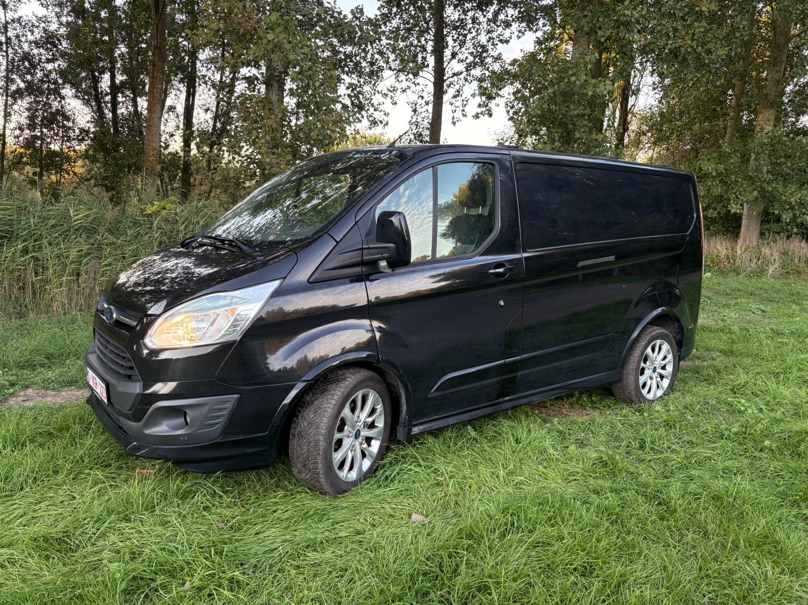 Ford transit custom, Voorwielaandrijving, Euro 5, Zwart, Leder