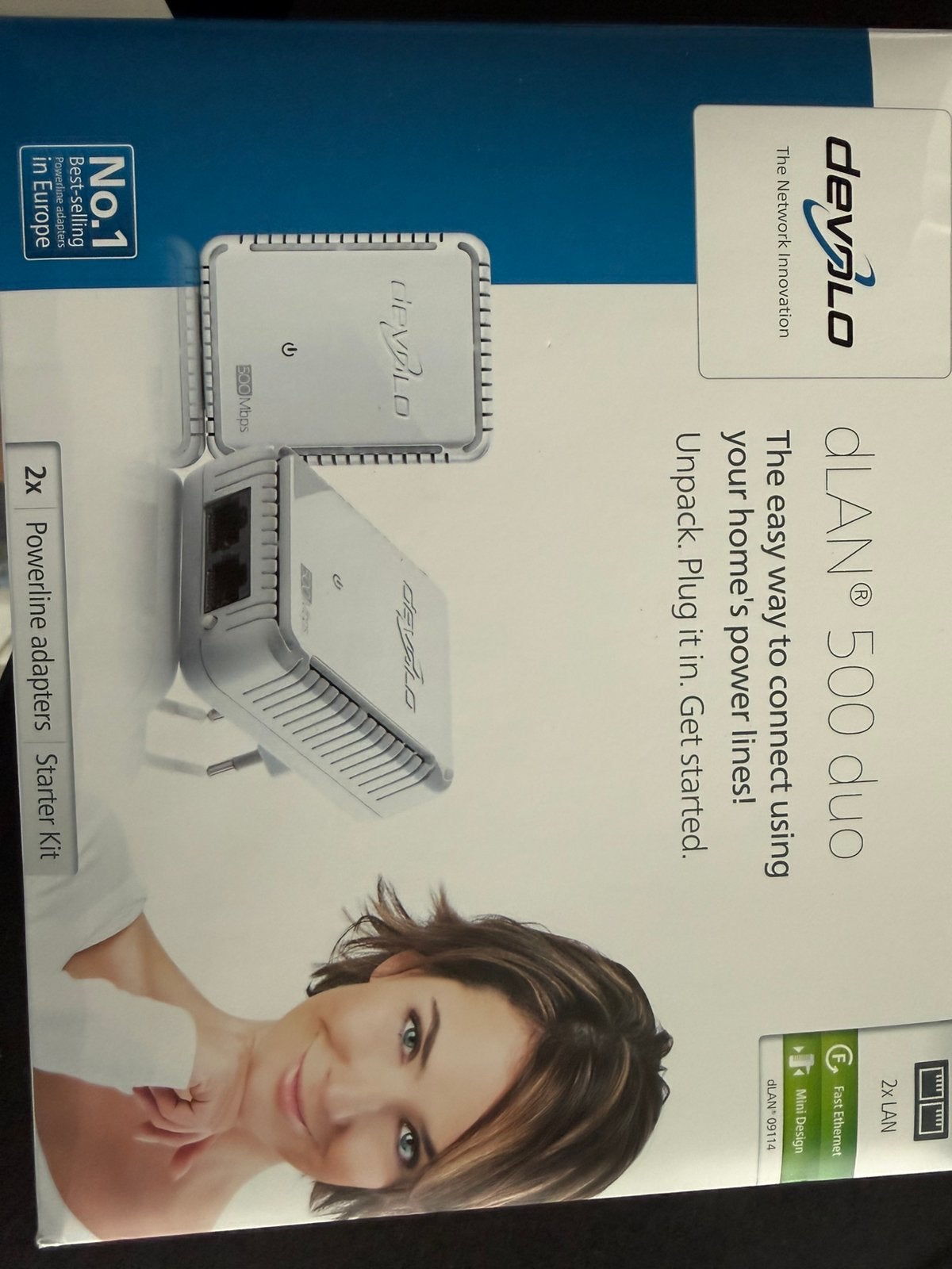 Kit de démarrage Devolo dLAN 500 duo - Adaptateurs CPL (2 x), Informatique & Logiciels, Amplificateurs wifi, Enlèvement, Comme neuf