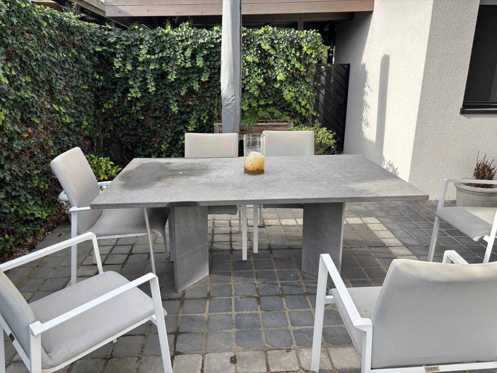 Tuintafel natuursteen, Ophalen, Overige materialen, Eettafel, 6 zitplaatsen