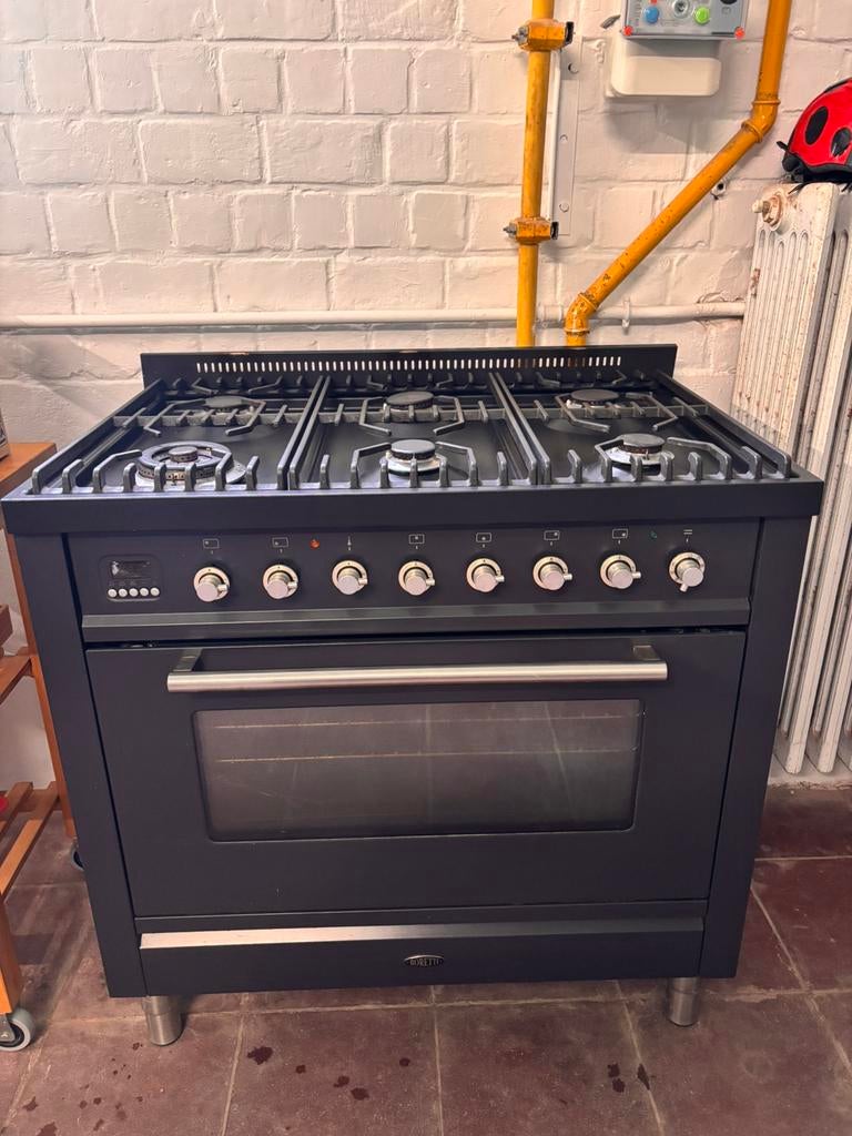 Boretti gasfornuis + elektrische oven + dampkap, Elektronische apparatuur, Fornuizen, Ophalen, Zo goed als nieuw