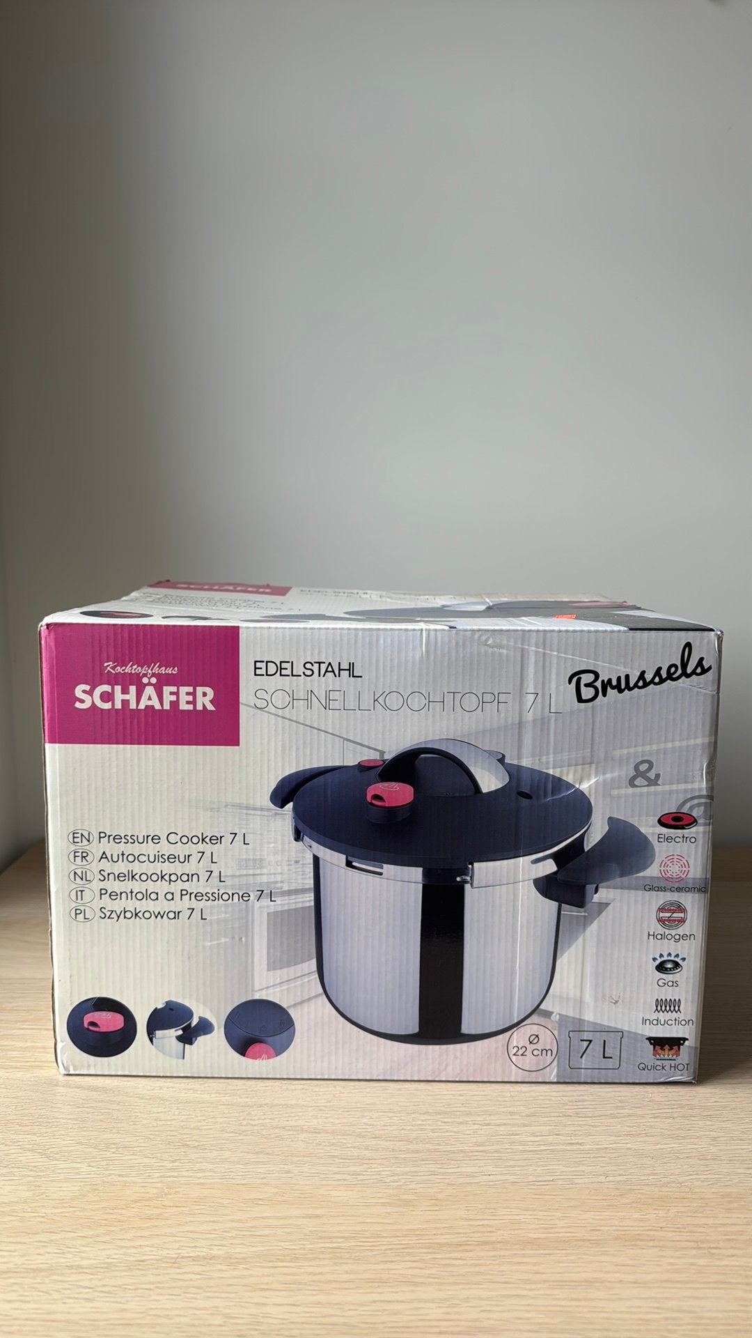 Schafer snelkookpan, Compatible induction, Enlèvement, Neuf, Autocuiseur