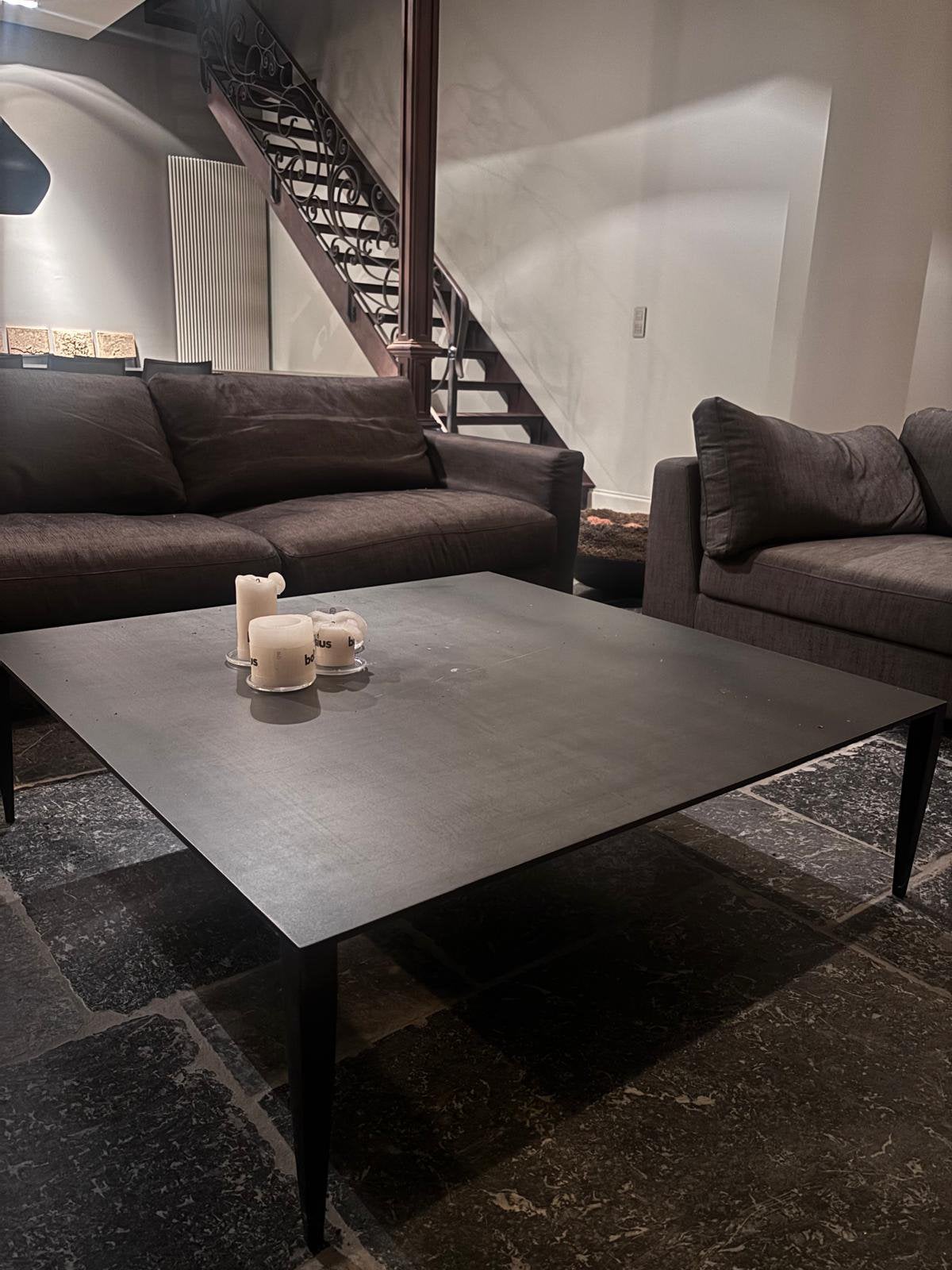 Prachtige handgesmede salontafel 120x120, Huis en Inrichting, Ophalen, Zo goed als nieuw
