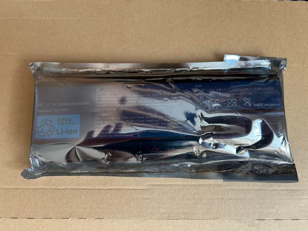 Accu Nieuw Acer AS07B31 / BT.T5003.001 accu 11.1 V, 5200mAh, Informatique & Logiciels, Enlèvement ou Envoi, Neuf