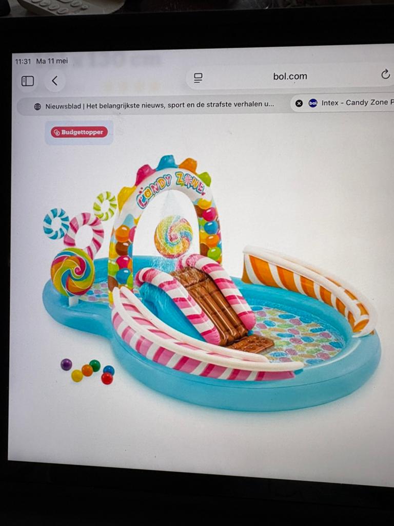 Kinderzwembadje, Piscine gonflable, Enlèvement ou Envoi, Comme neuf, Ovale