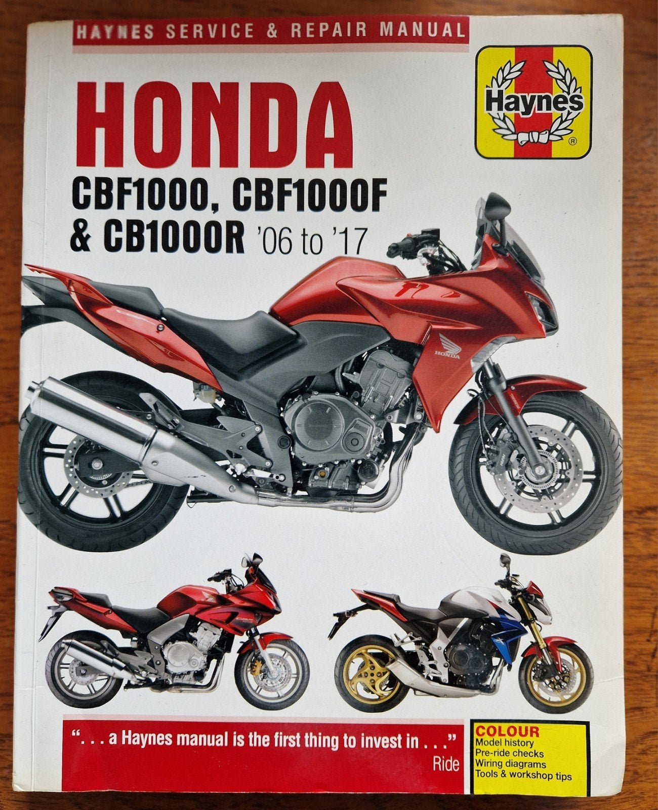 Haynes werkplaatshandboek Honda CBF1000 / CB1000R ('06-'17), Ophalen of Verzenden, Zo goed als nieuw