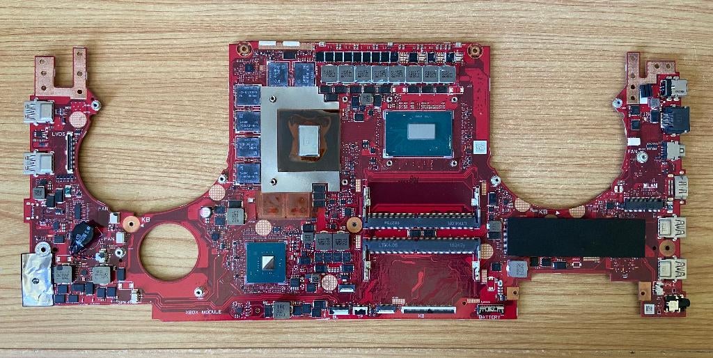 Asus ROG GL703GM/GS Faulty Motherboard i7 GTX1060, Enlèvement ou Envoi, Ne fonctionne pas, Intel