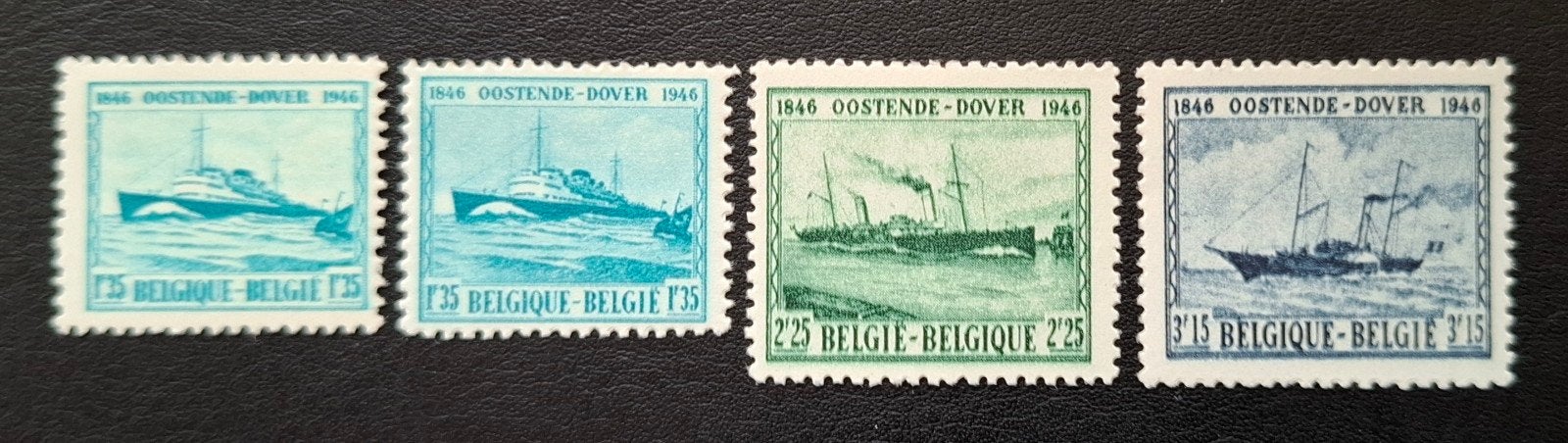 België: OBP 725/27 ** Maildienst Oostende-Dover 1946., Scheepvaart, Orginele gom, Ophalen of Verzenden, Zonder stempel