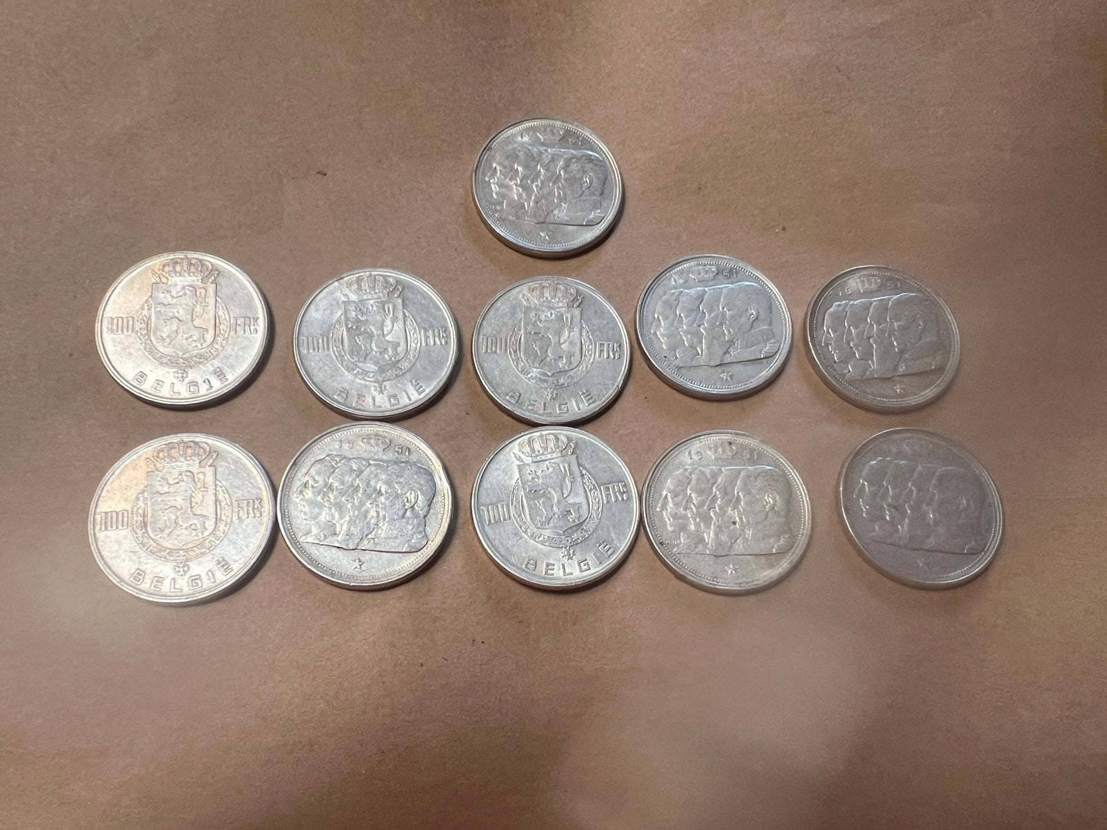 Pièces de monnaie belge de collection en argent de 100frs, Enlèvement, Argent, Argent