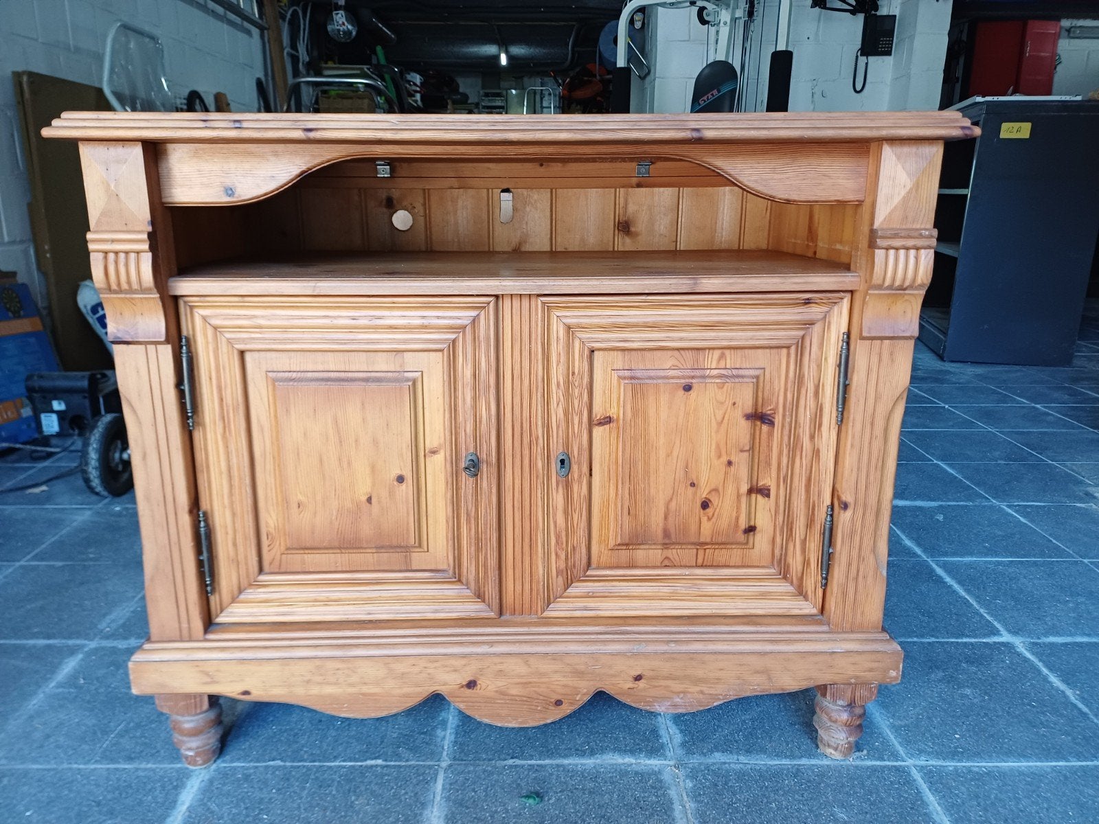 Gratis houten TV Kast, Huis en Inrichting, Ophalen, Gebruikt, Grenenhout