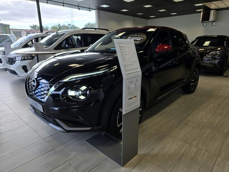 Nissan Juke, Auto's, 4 cilinders, 110 g/km, Leder en Stof, Zwart