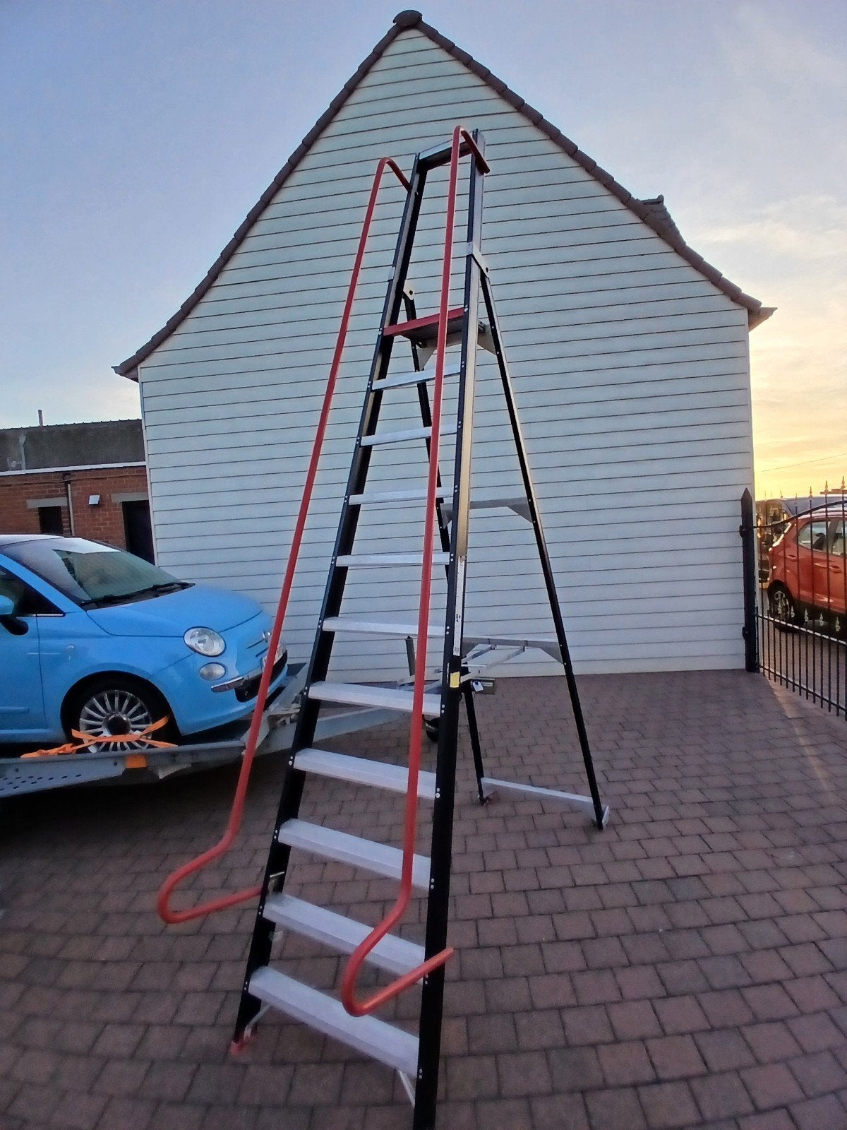 Altrex magazijnladder, Doe-het-zelf en Bouw, Ladders en Trappen, Ophalen, Gebruikt, 2 tot 4 meter