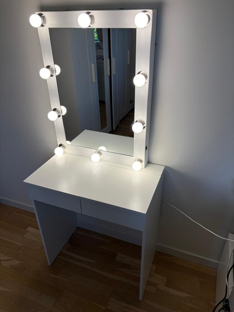 Ensemble coiffeuse + miroir, Enlèvement, Comme neuf