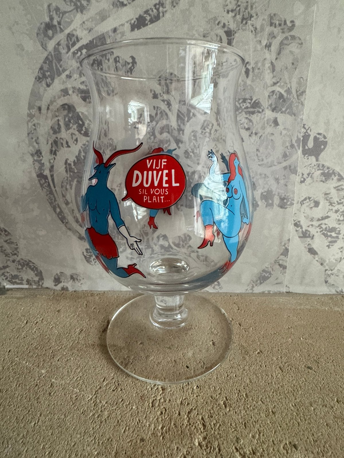 Duvel Vijf Sil vous plait… blauwe binnenkant, Verzenden, Zo goed als nieuw, Duvel