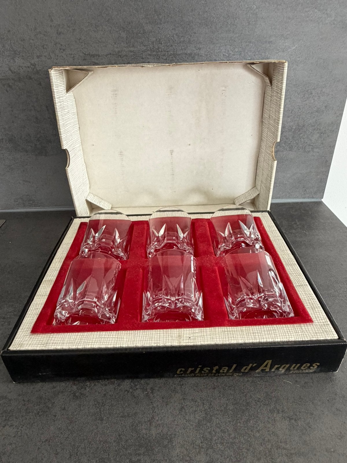 Cristal d'Arques vintage antieke glazen, Antiek en Kunst, Ophalen
