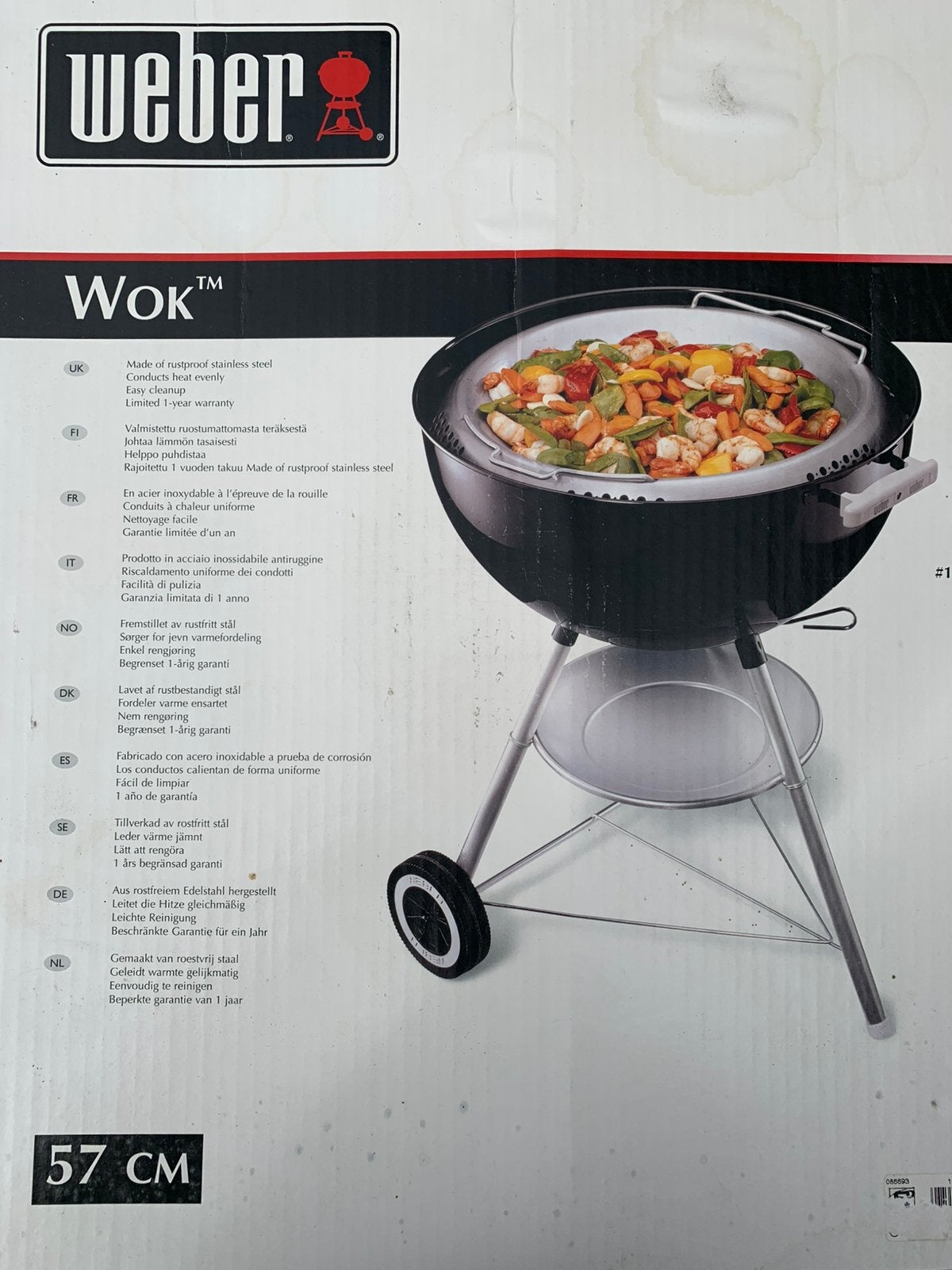 Weber wok schaal, Jardin & Terrasse, Accessoires pour le barbecue, Enlèvement, Neuf