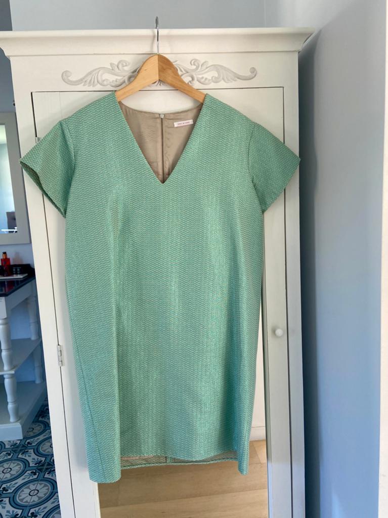 Just in Case feestelijk kleedje in turqoise met goud, Vêtements | Femmes, Enlèvement ou Envoi, Comme neuf, Taille 46/48 (XL) ou plus grande
