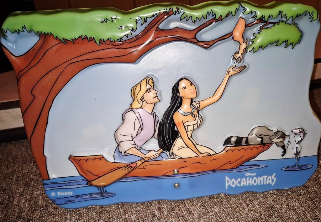 Disney Pocahontas lichtreclame / nachtlamp – zeldzaam, Ophalen of Verzenden, Zo goed als nieuw, Lamp