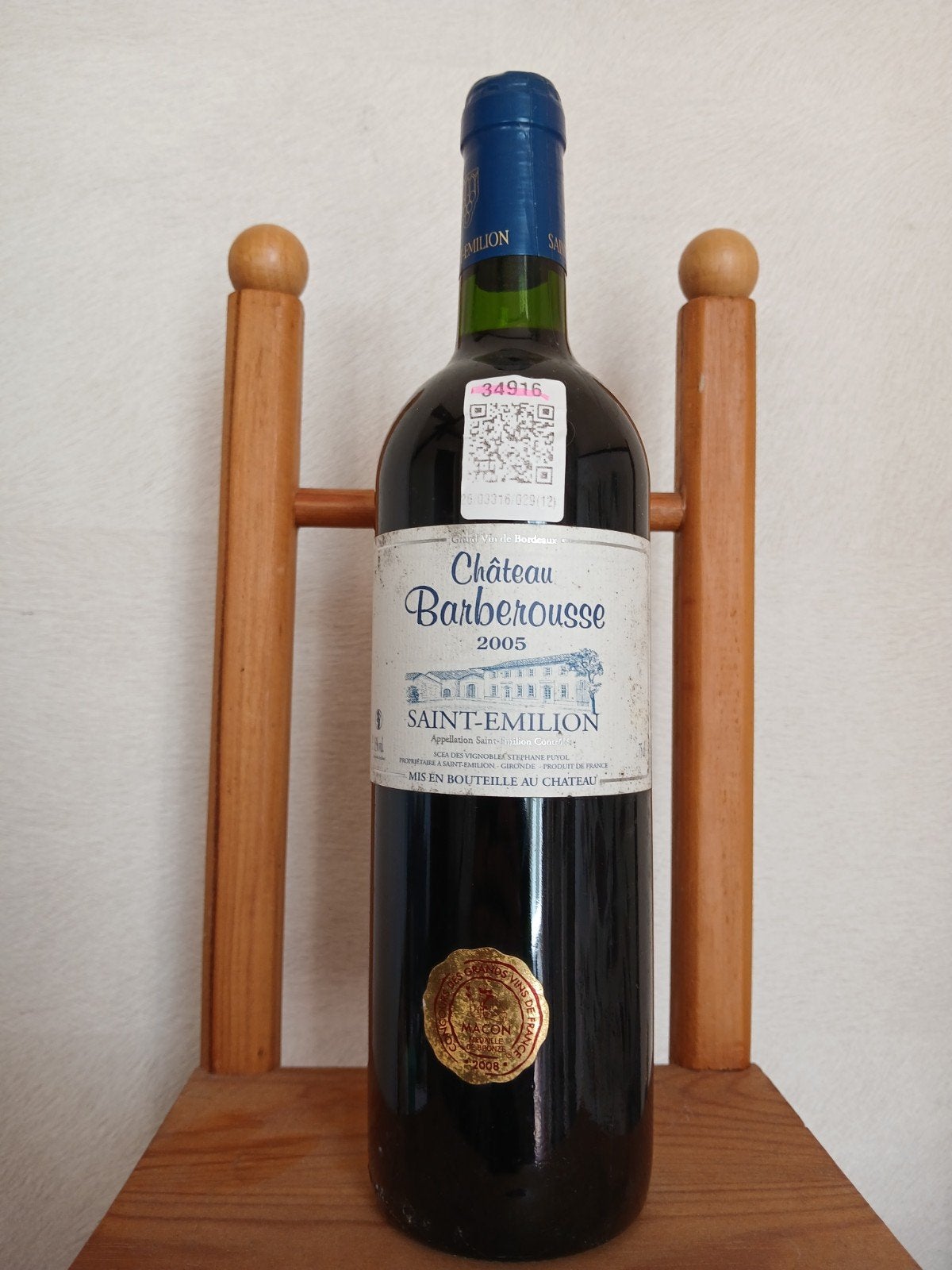 Saint-Emilion 2005, Collections, Enlèvement ou Envoi, Pleine, Comme neuf, Vin rouge
