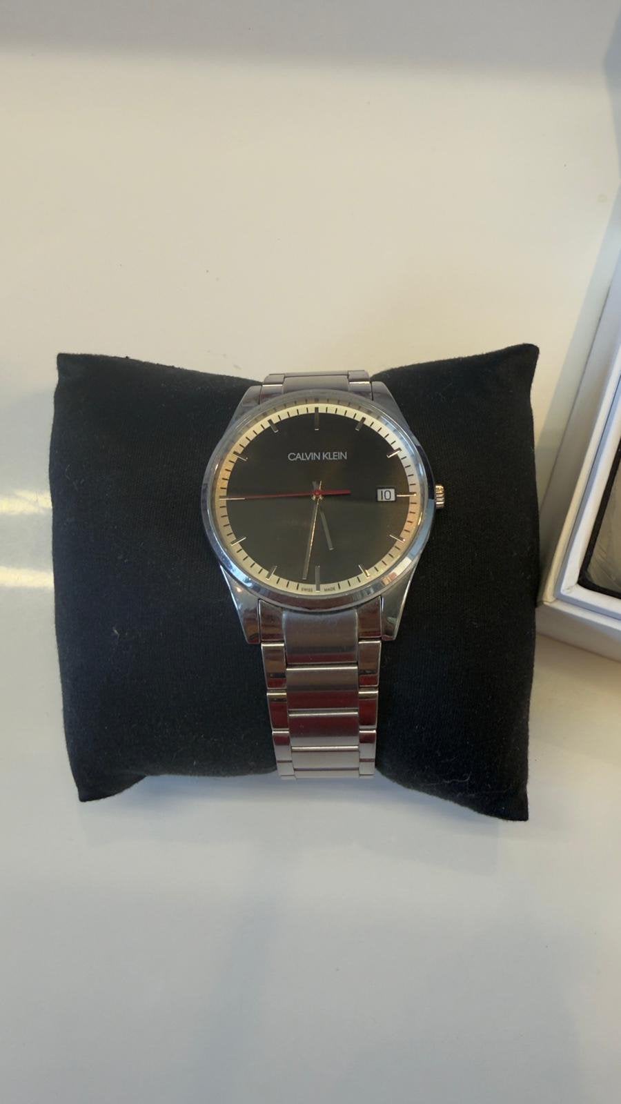 CALVIN KLEIN stalen horloge, Ophalen of Verzenden, Zo goed als nieuw, Staal, Staal