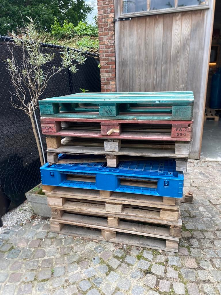 Diverse palletten, Doe-het-zelf en Bouw, Ophalen, Gebruikt