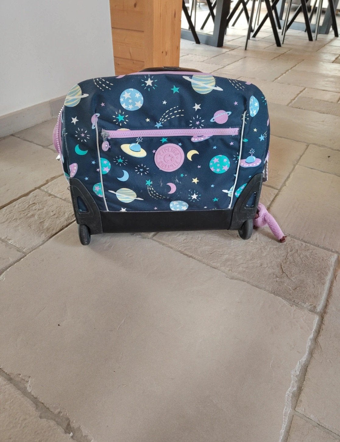 Cartable Kipling sur roulettes, Enlèvement, Utilisé, Bleu