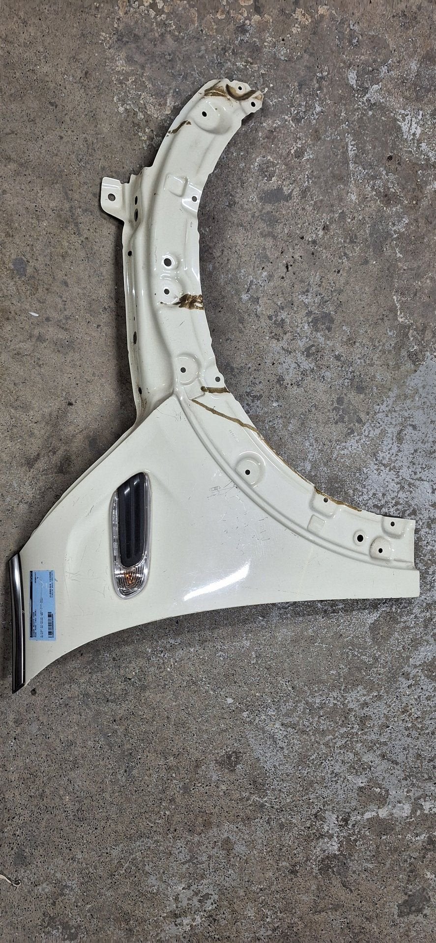 MINI Cooper Spatbord Rechts-voor 2016 Pepper White Origineel, Gebruikt, -, -, Ophalen of Verzenden