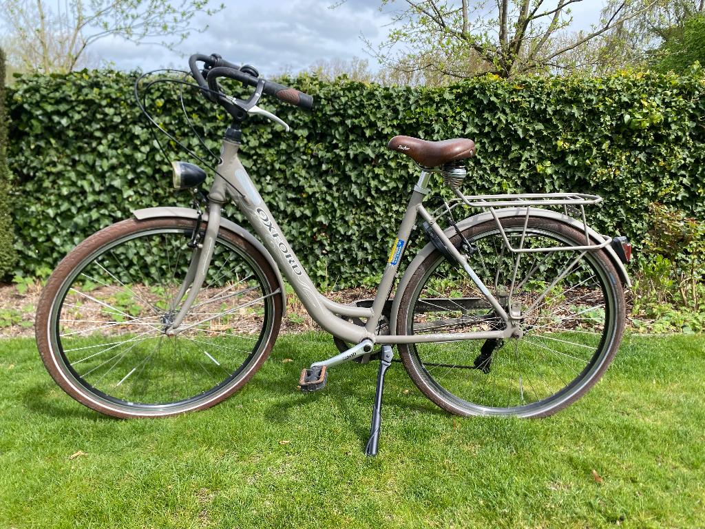 Damesfiets Oxford Classico Negro (bruin), Fietsen en Brommers, Fietsen | Dames | Damesfietsen, Gebruikt, Velgrem, 47 tot 50 cm