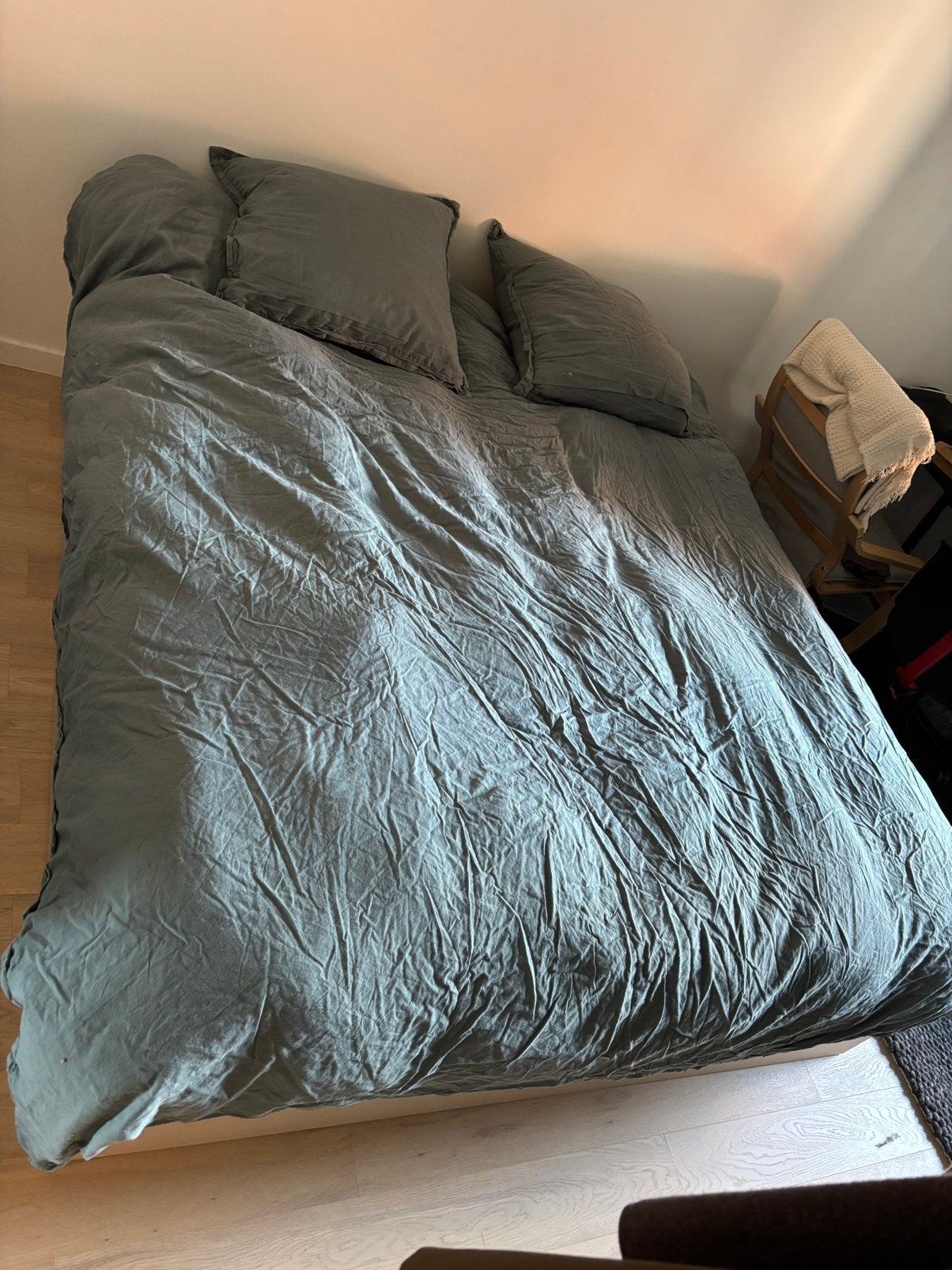 Lit 2 Personnes avec Rangements Intégrés, Matelas et Couette, Matelas, Enlèvement, Utilisé, 180 cm