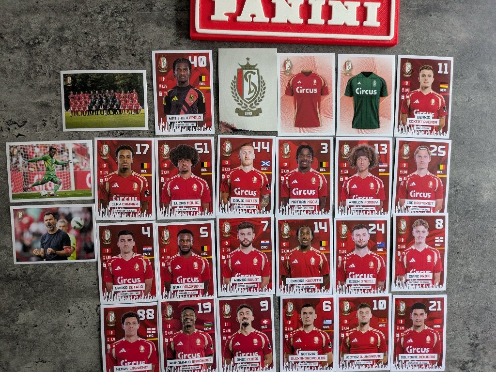 26 autocollants foot PANINI FOOTBALL 2024/25 STANDARD C.L., Envoi, Neuf