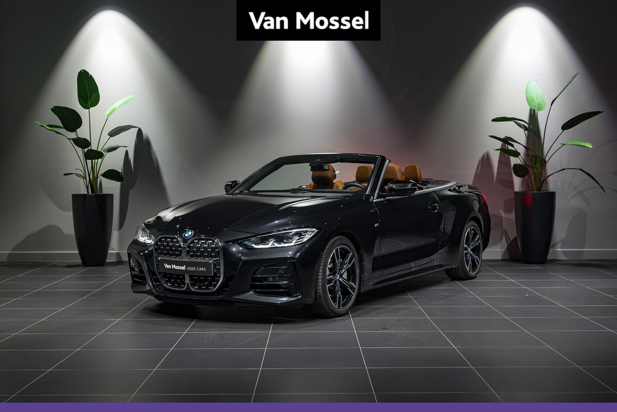 BMW 4 Reeks Cabrio 430i 245 pk M-PACK | NEKVERWARMING | HARM, Auto's, Automaat, Gebruikt, Euro 6, 4 cilinders