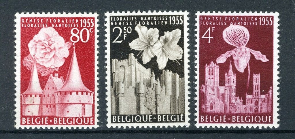 (B) 961/963 MNH 1955 - Gentse Floraliën I., Verzenden, Postfris, Postfris