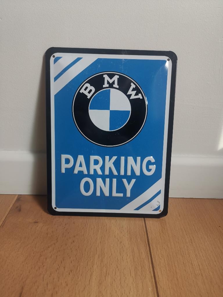 Nostalgic-art BMW vintage sign - Parking only, Ophalen of Verzenden, Zo goed als nieuw, Auto's