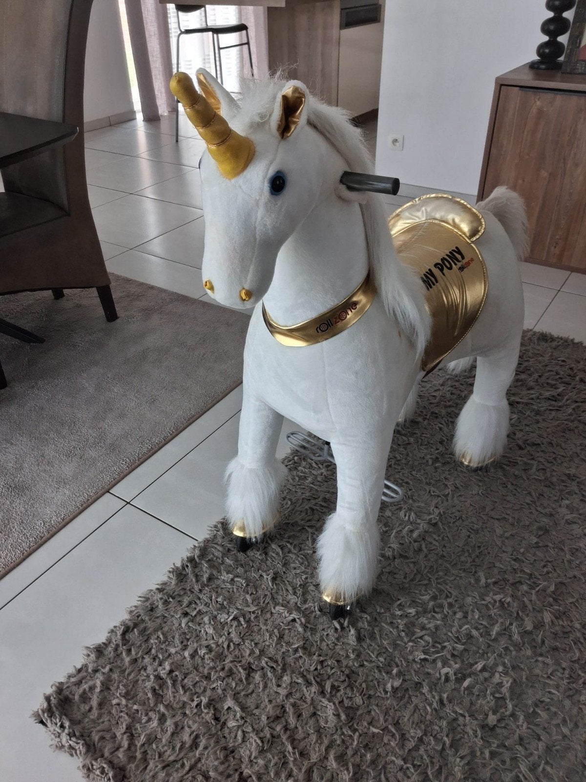 mechanisch speelgoed paard / unicorn, Ophalen, Zo goed als nieuw