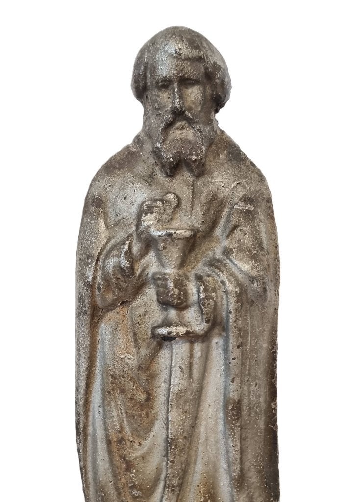 Heiligen beeld in gietijzer., Ophalen of Verzenden
