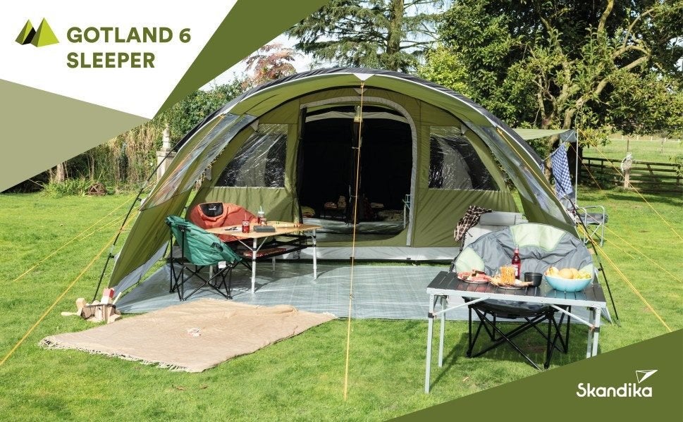 Skandika Gotland 6 tent in nieuwstaat, Ophalen, Zo goed als nieuw, Tot en met 6