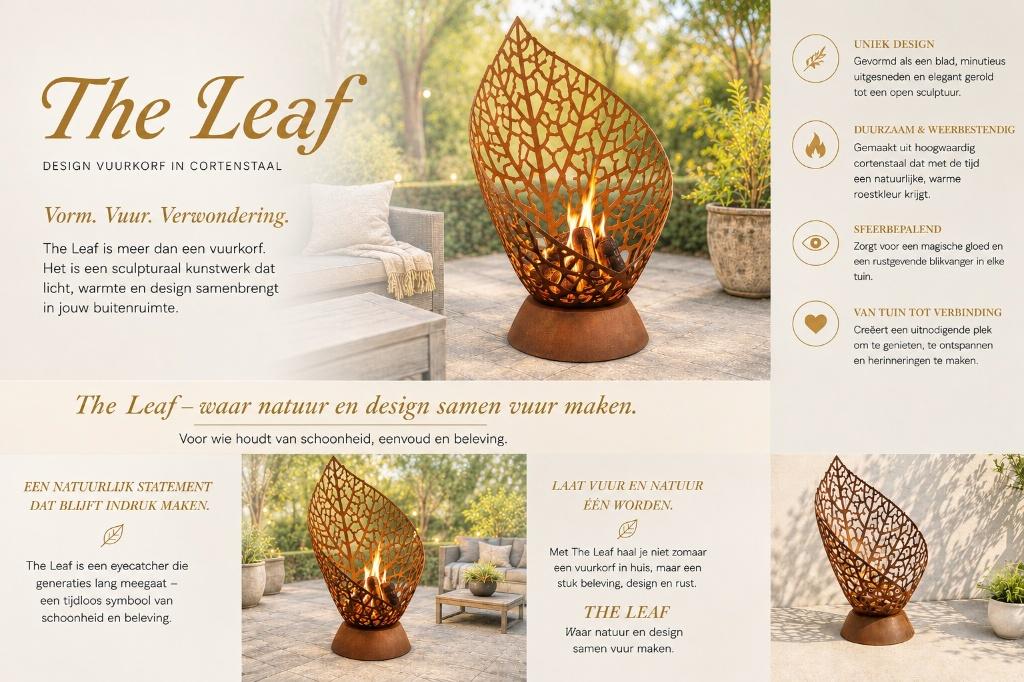 Feu ouvert "The Leaf", Enlèvement, Neuf, Foyer