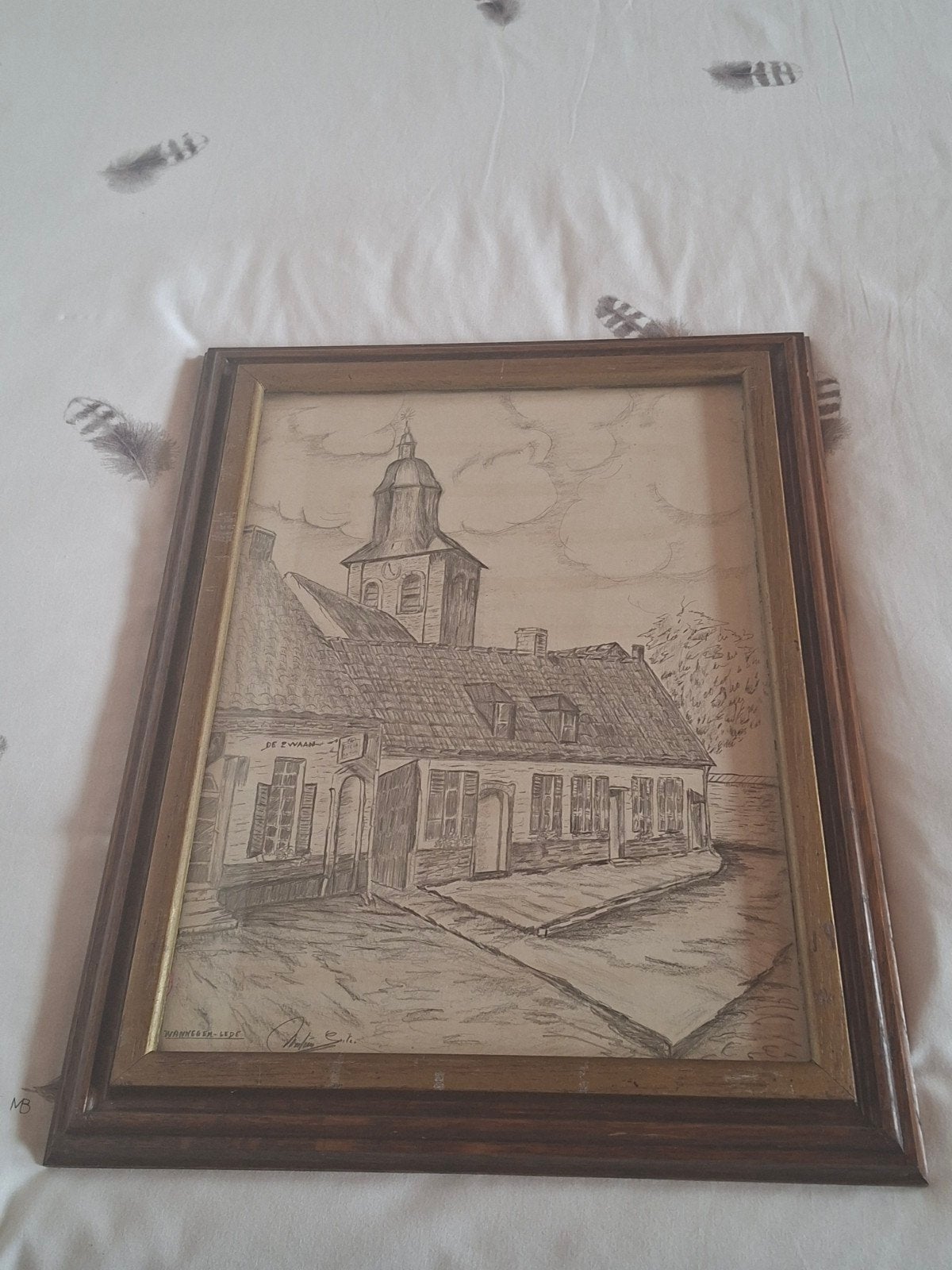 De Zwaan Wanngem Lede, Ophalen, Portret, Overige technieken, Gesigneerd