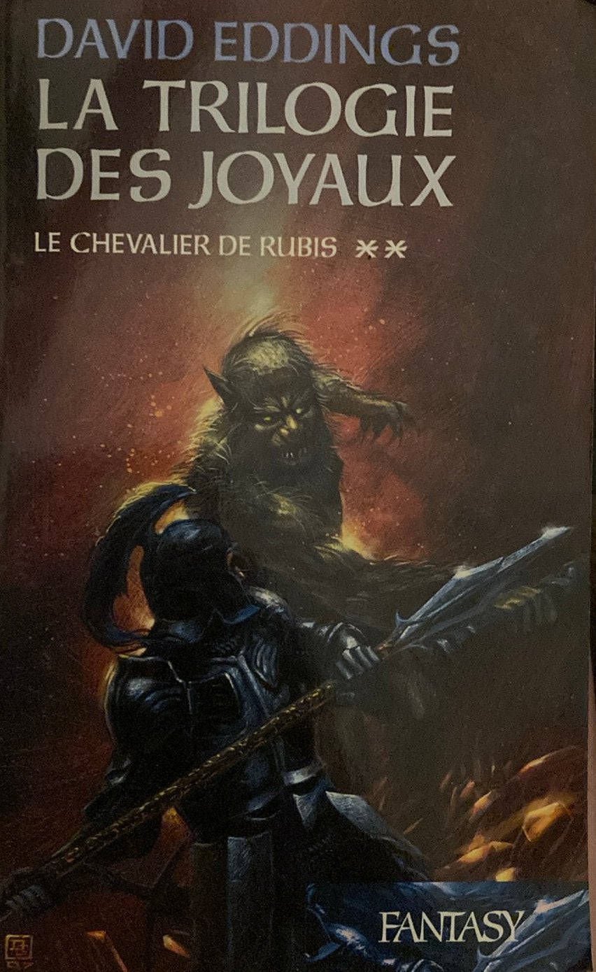 David eddings la trilogie des joyaux le chevalier de rubis, Livres, Fantastique, Enlèvement ou Envoi, Comme neuf