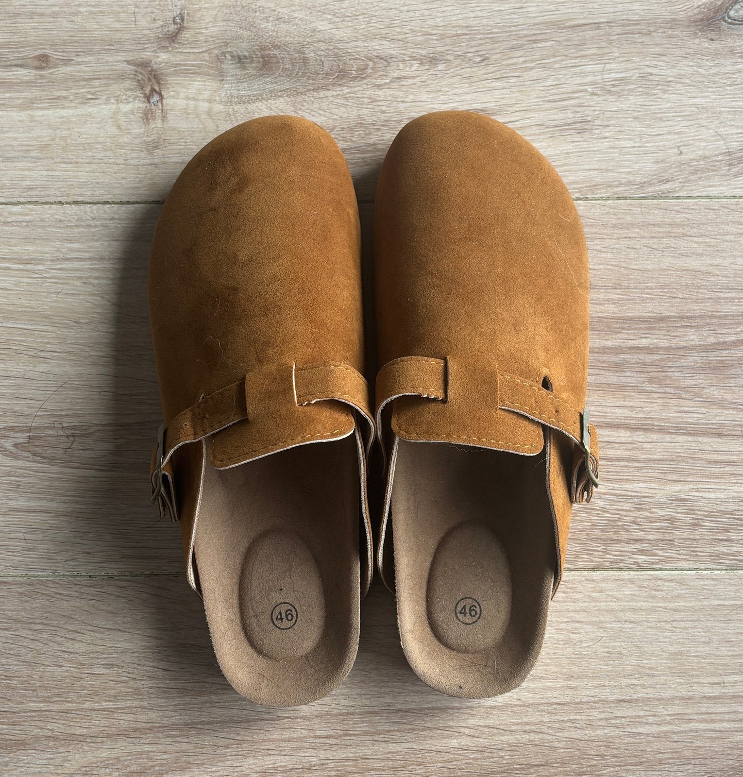 Pantoffels mt 46 nieuw, Enlèvement ou Envoi, Comme neuf, Brun, Pantoufles