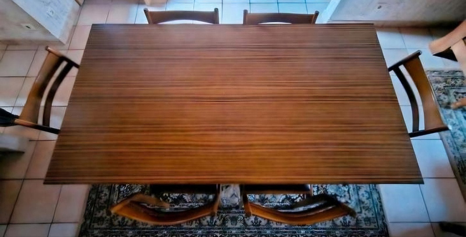 Uitschuifbare eettafel, Ophalen