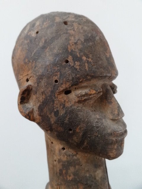 Statue Bateba en bois dur des Lobi, haute ca 40cm sur socle, Afrique, Envoi, Sculpture, Bois