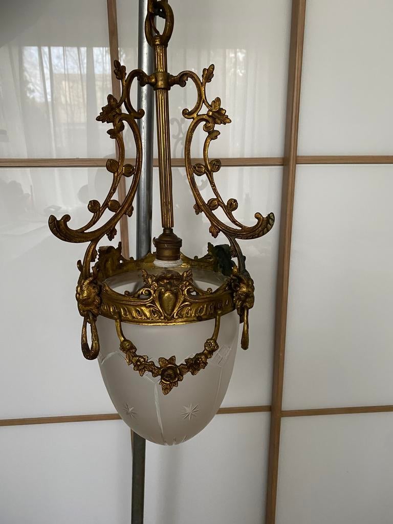 Lustre ancien, Enlèvement ou Envoi, Utilisé, Verre, Napoleon 3