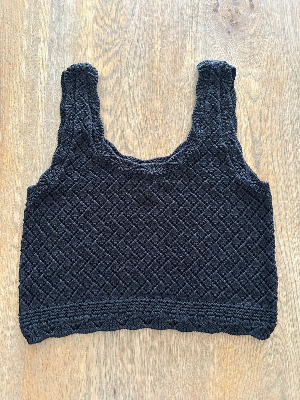 Zwart gehaakt topje Divided H&M maat S, Vêtements | Femmes, Tops, Enlèvement ou Envoi, Taille 36 (S), Noir, Sans manches