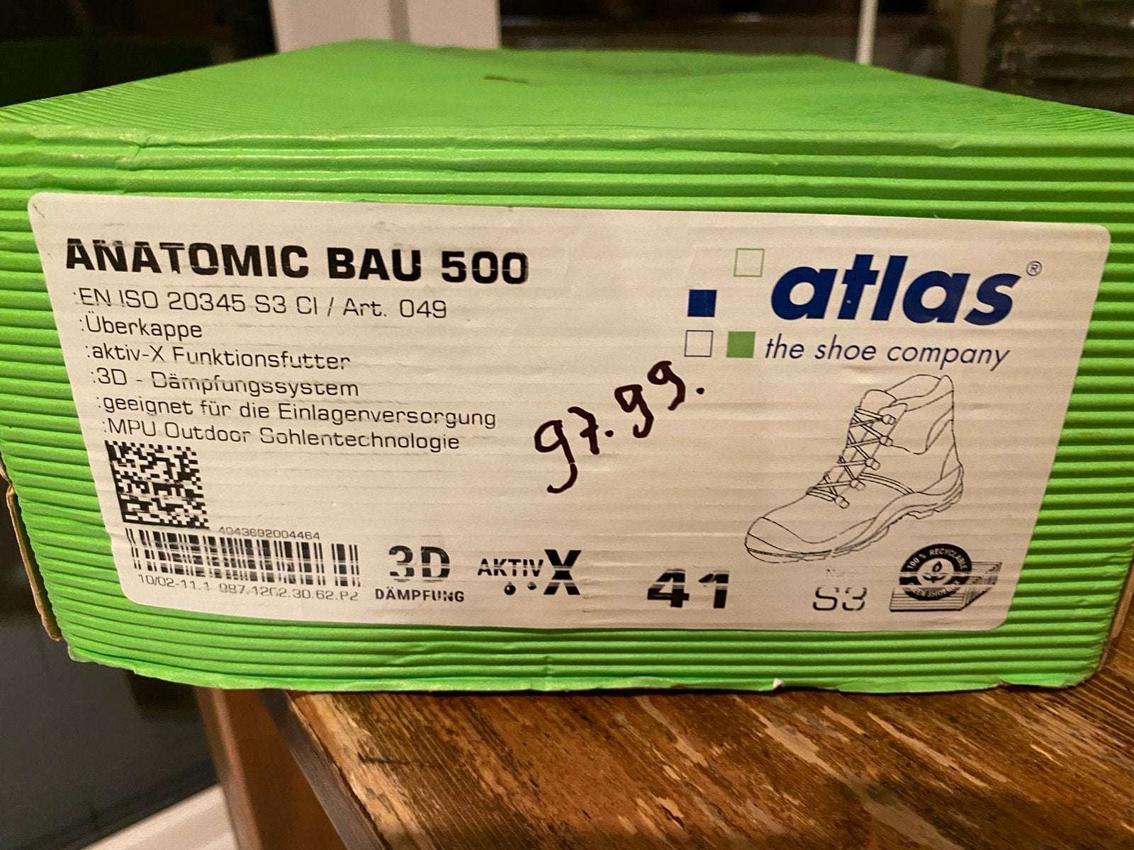 Werkschoenen, Ophalen, Nieuw