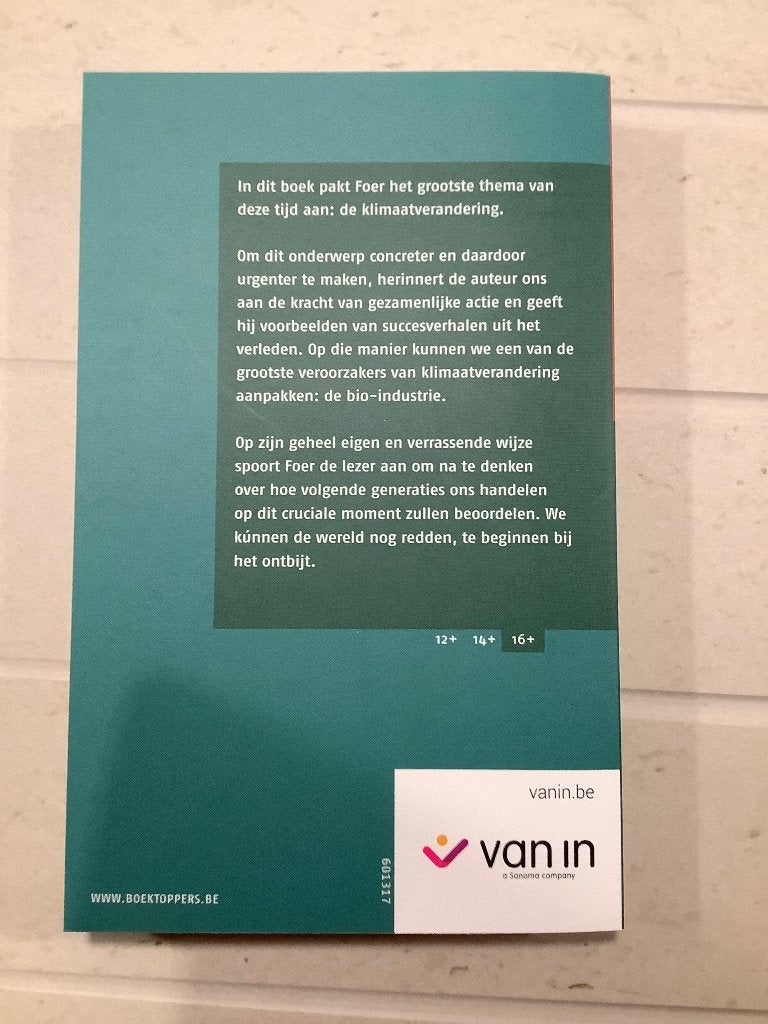 Boekentopper 16+ : Het klimaat zijn wij - Jonathan Safran, Enlèvement ou Envoi, Neuf, Jonathan Safran Foer, Fiction