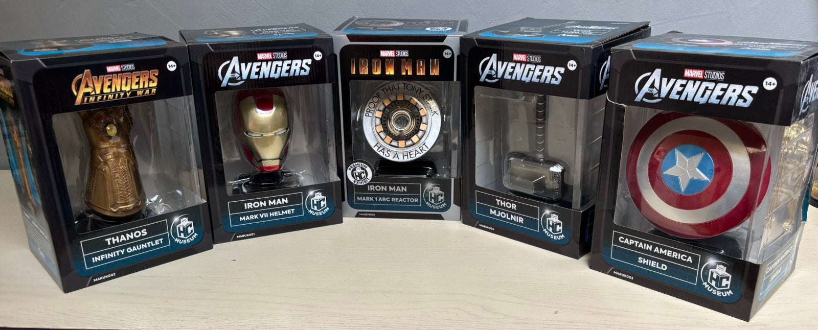 Marvel 5 figurines de collection (Iron Man, Thor, Captain), Collections, Enlèvement, Comme neuf