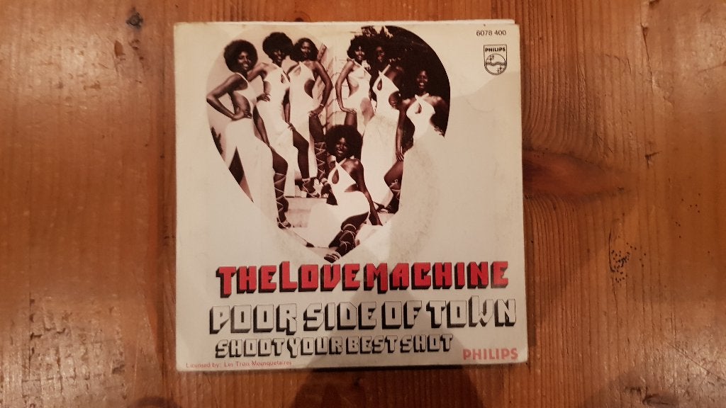 7" The Love Machine – Poor Side Of Town, CD & DVD, Vinyles Singles, Utilisé, Dance et House, 7 inch, Enlèvement ou Envoi
