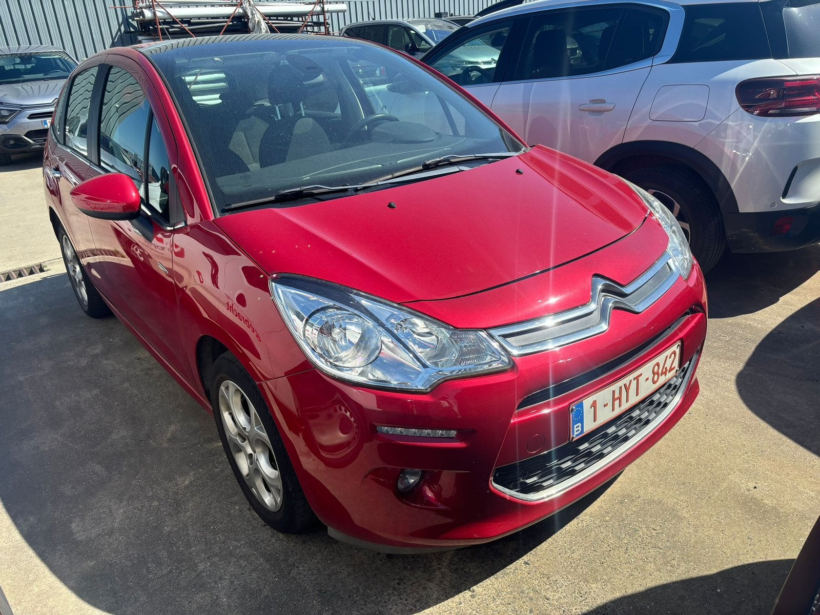 Citroen C3 EXCLUSIVE 1,2cc BENZIN 70,000KM 2014 AIRCO, Rouge, Achat, Entreprise, Boîte manuelle