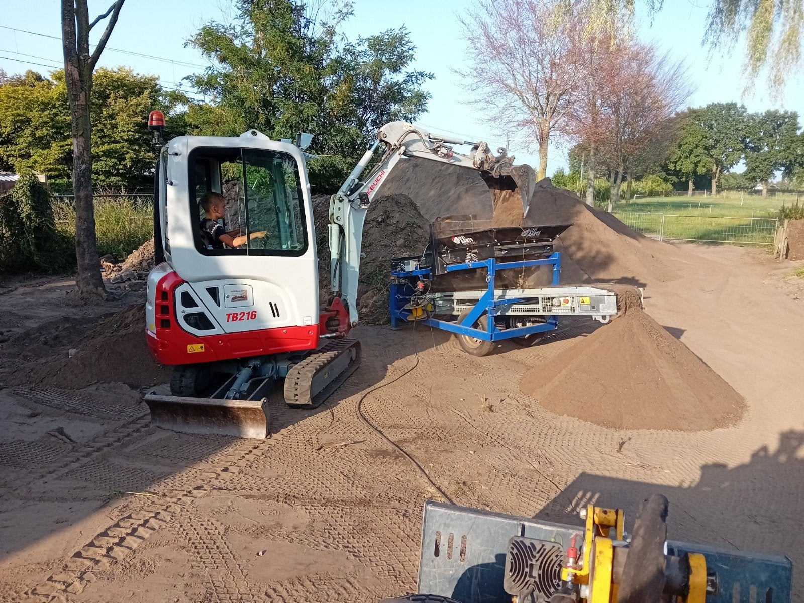 compacte schudzeef., Ophalen